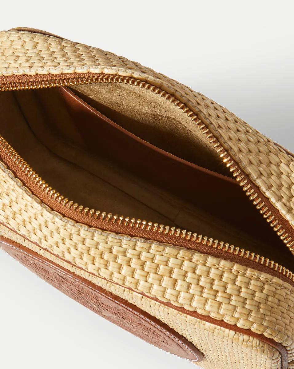 Raffia Click Crossbody