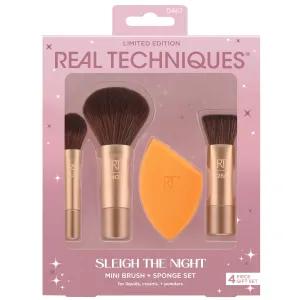 Real Techniques Sleigh The Night Mini Brush   Sponge Set