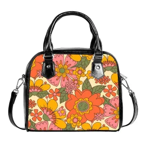 Retro Handbag, 70s Style Purse, 70s Style Handbag, Floral Handbag, Hippie Purse, Multicolor handbag, Vintage style handbag, 70s inspired bag