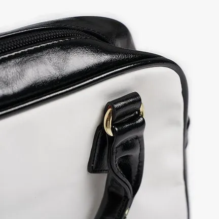 Retro handbag, Black Herringbone Print Handbag, Mod Bag, Black Geometric Bag, Herringbone bag, Geometric Handbag, 60s style bag