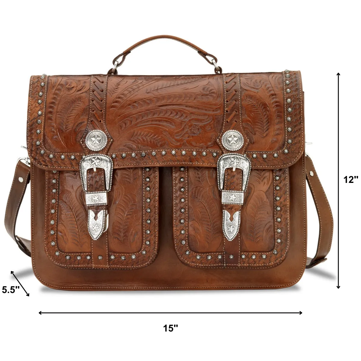 Retro Romance Multi-Compartment Laptop Briefcase 8565