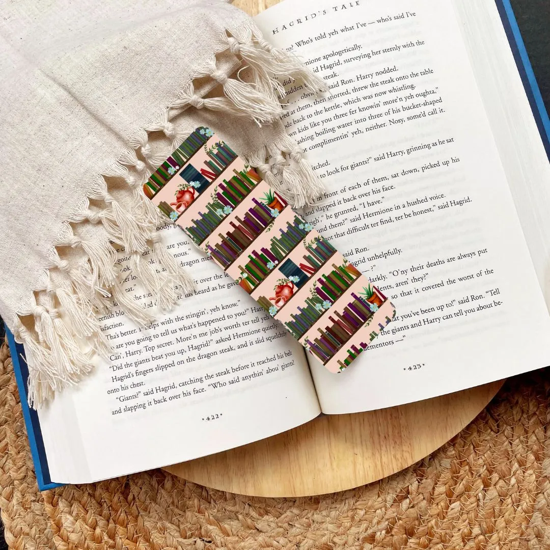 Romantic Floral Bookshelf Bookmark