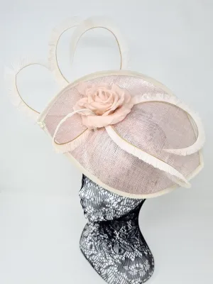 Rose Gold Shimmer Fascinator