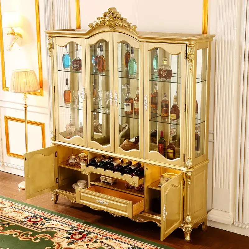 Royal Luxury European-style Solid Teak Vitrine