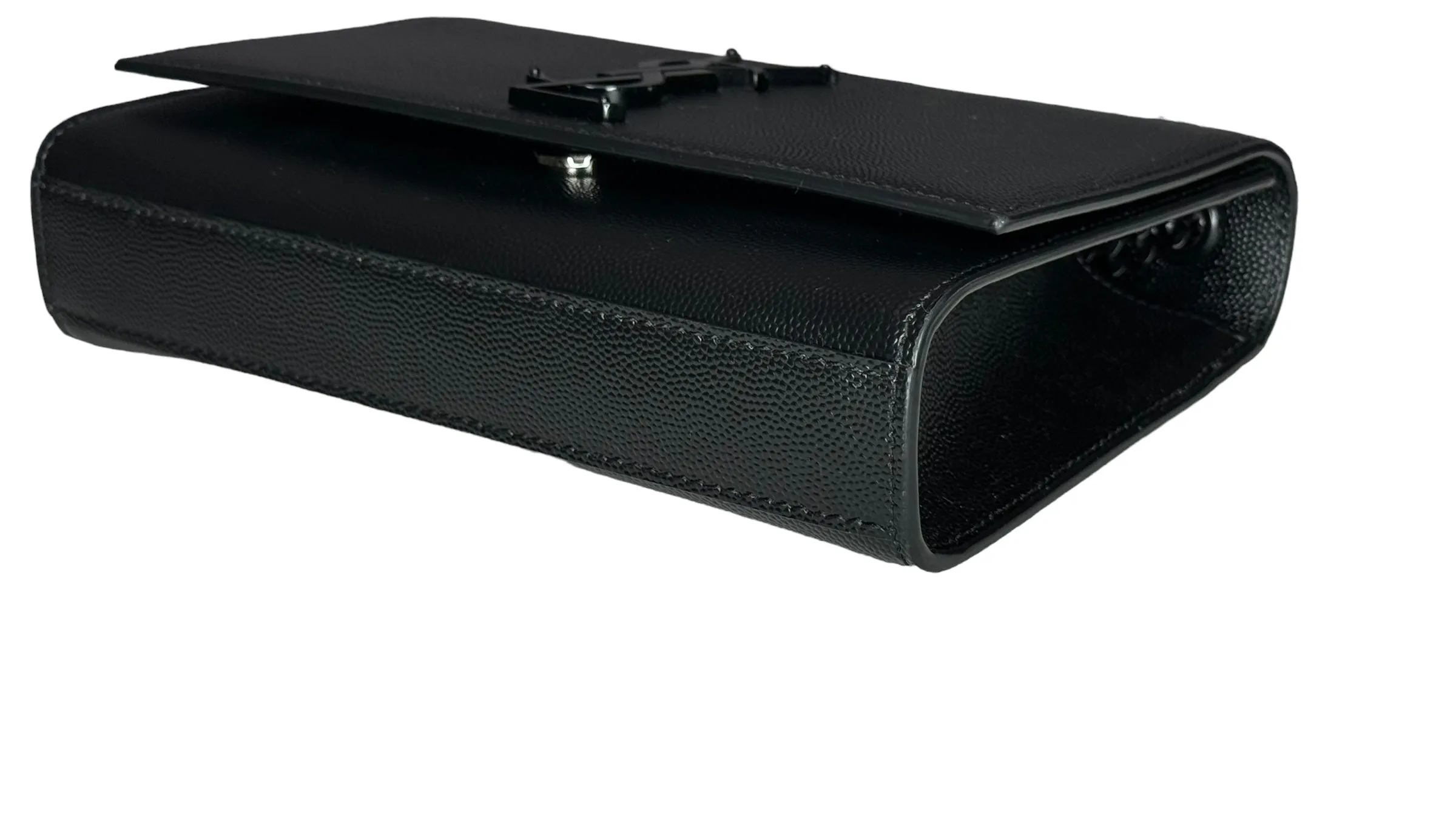 Saint Laurent YSL Kate Small All Black Grain de Poudre
