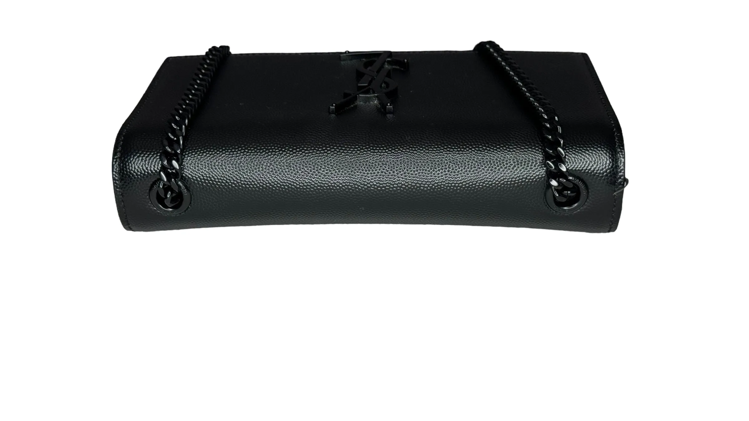 Saint Laurent YSL Kate Small All Black Grain de Poudre