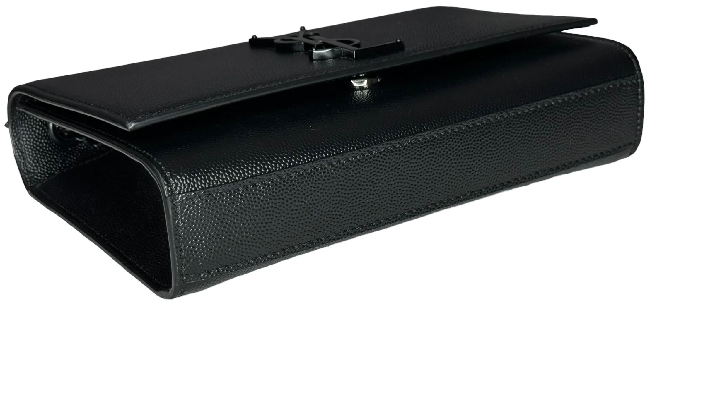 Saint Laurent YSL Kate Small All Black Grain de Poudre