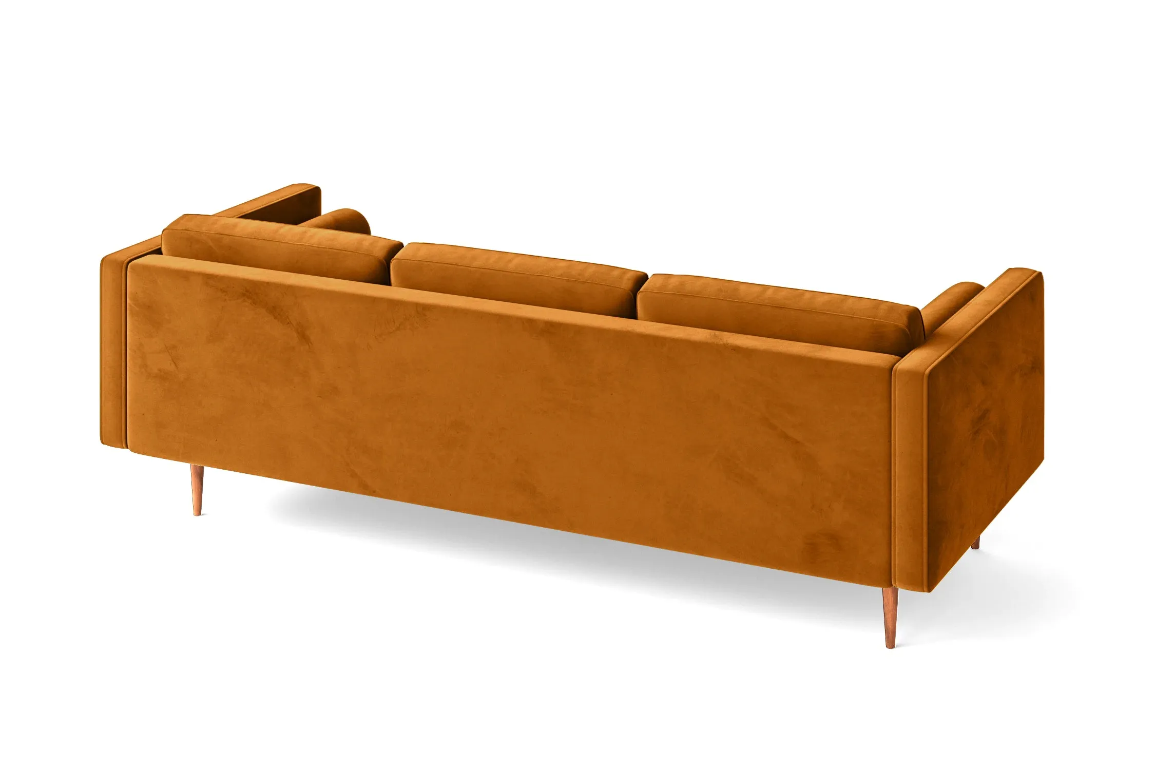 Salerno 3 Seater Sofa Gold Velvet