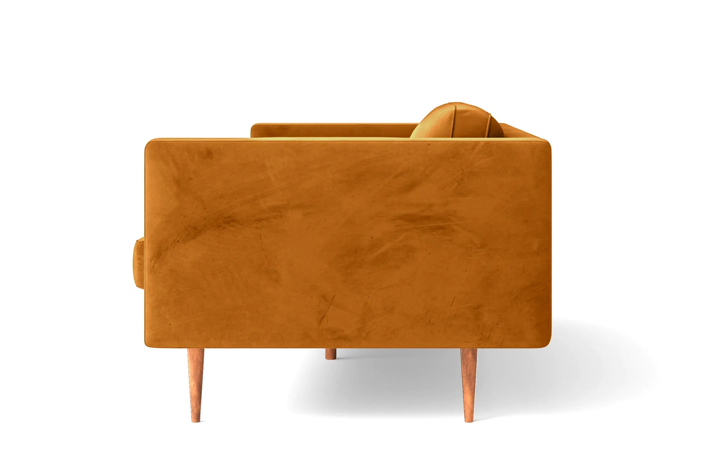 Salerno 3 Seater Sofa Gold Velvet