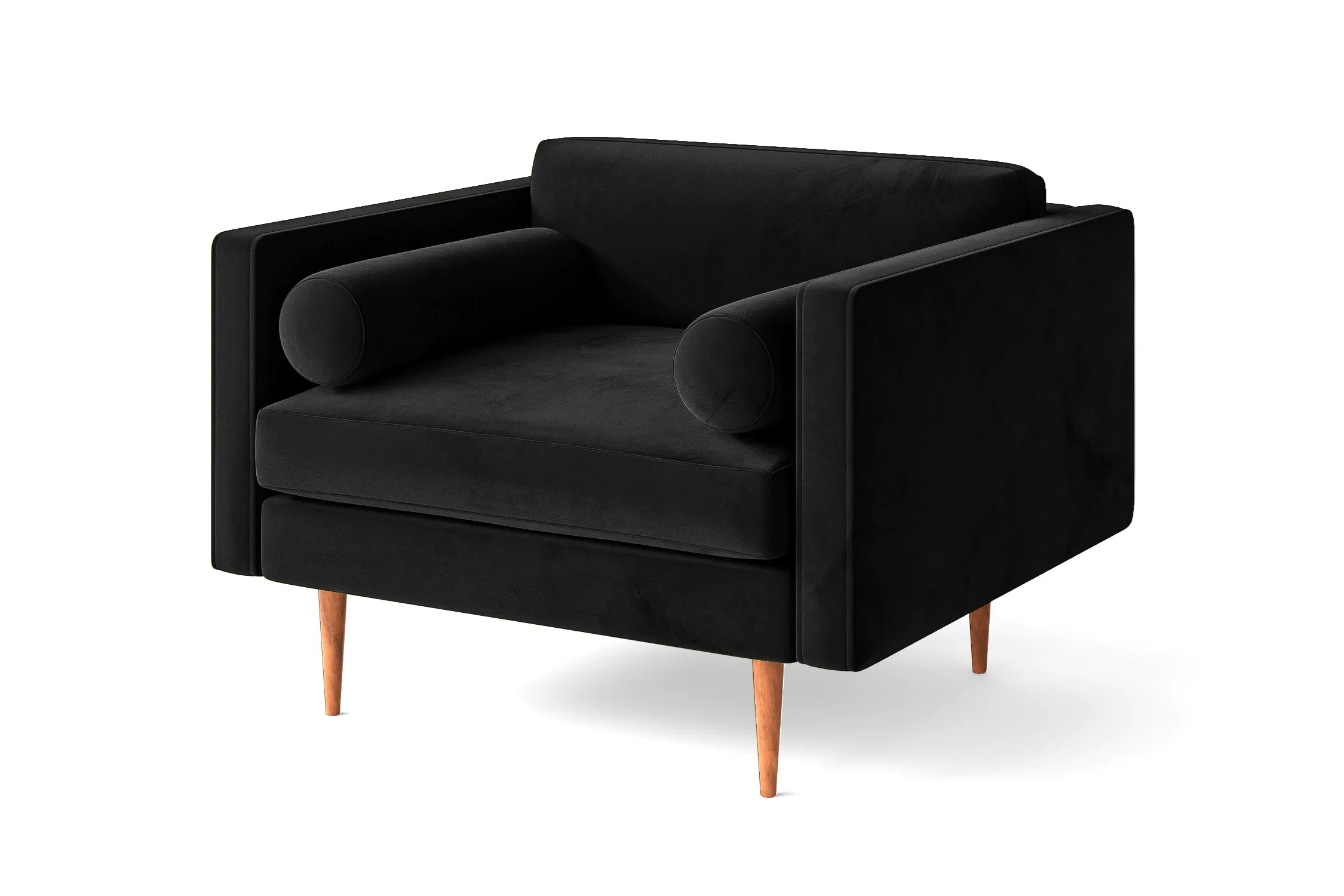 Salerno Armchair Black Velvet