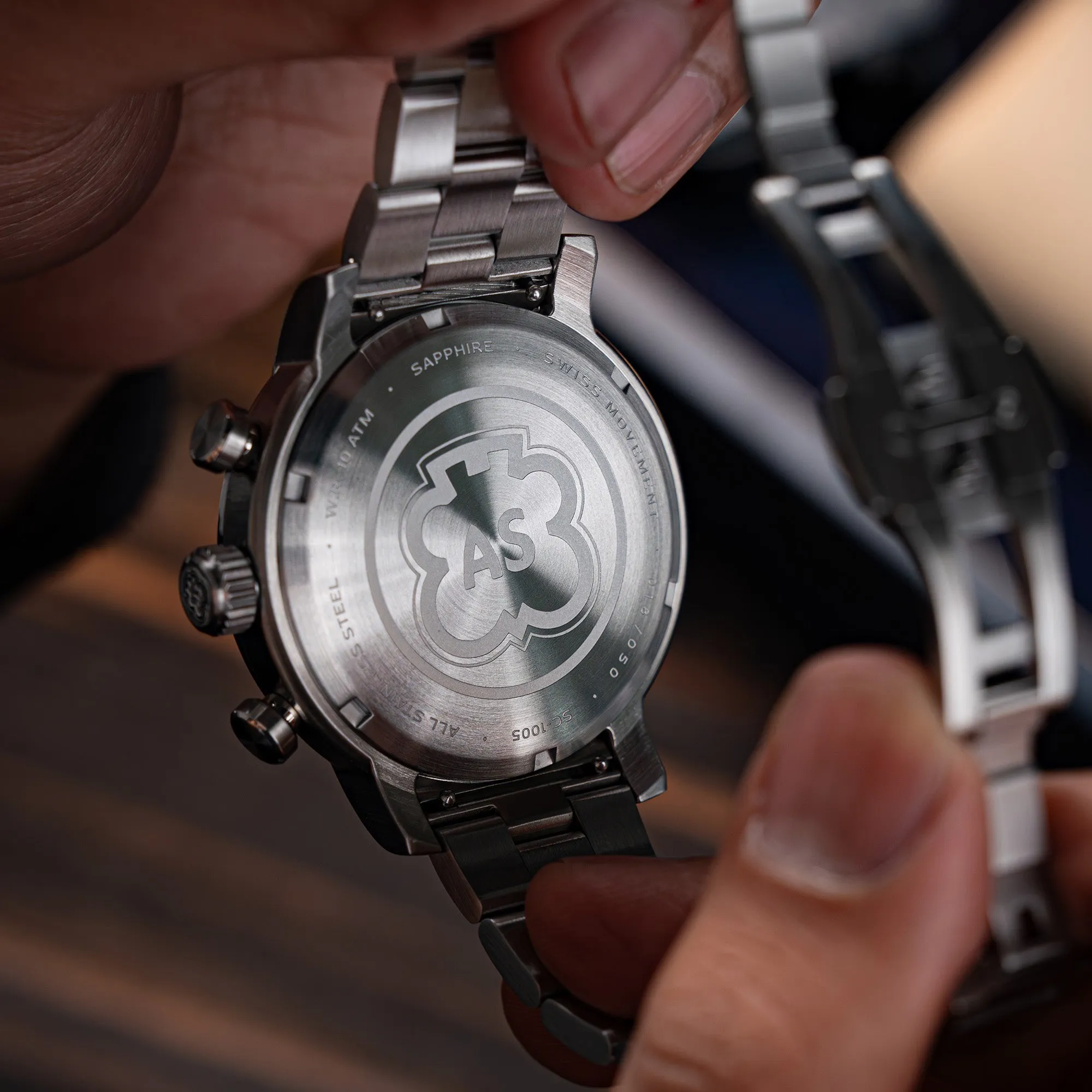 Schild Heinrich Swiss Multifunction Vintage Grey Men's Limited Edition Watch SC-1005-44