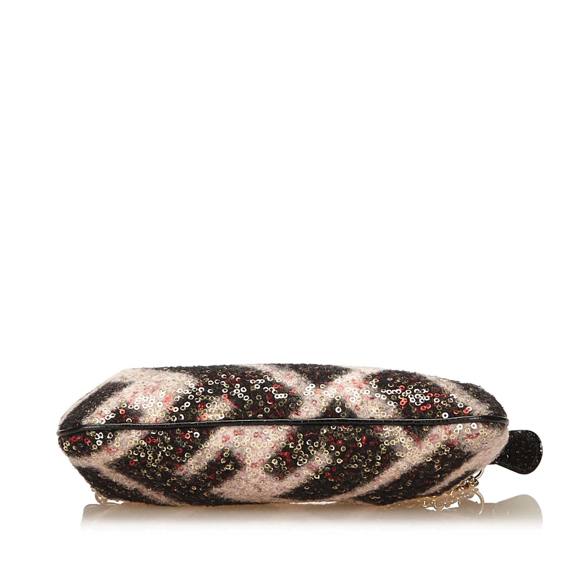 Sequined Brushed Cotton Evening Bag