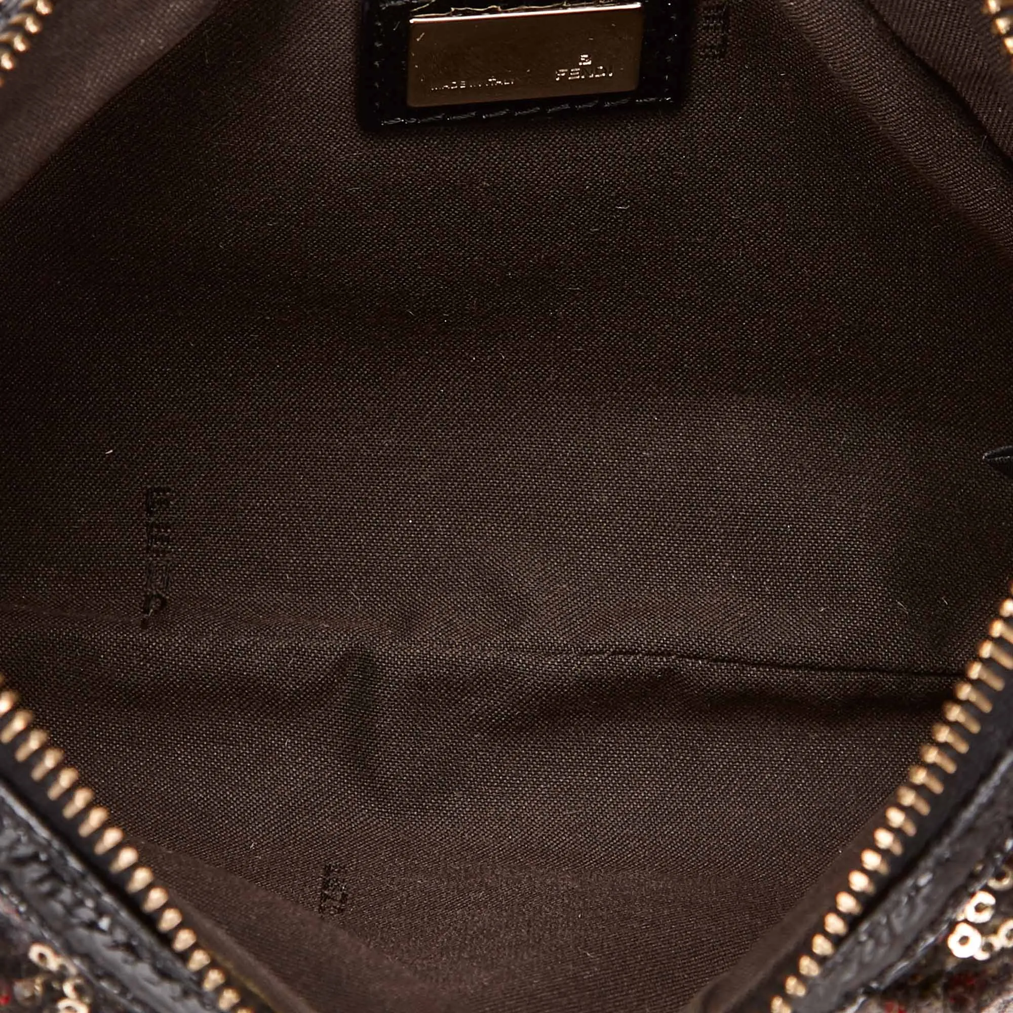 Sequined Brushed Cotton Evening Bag