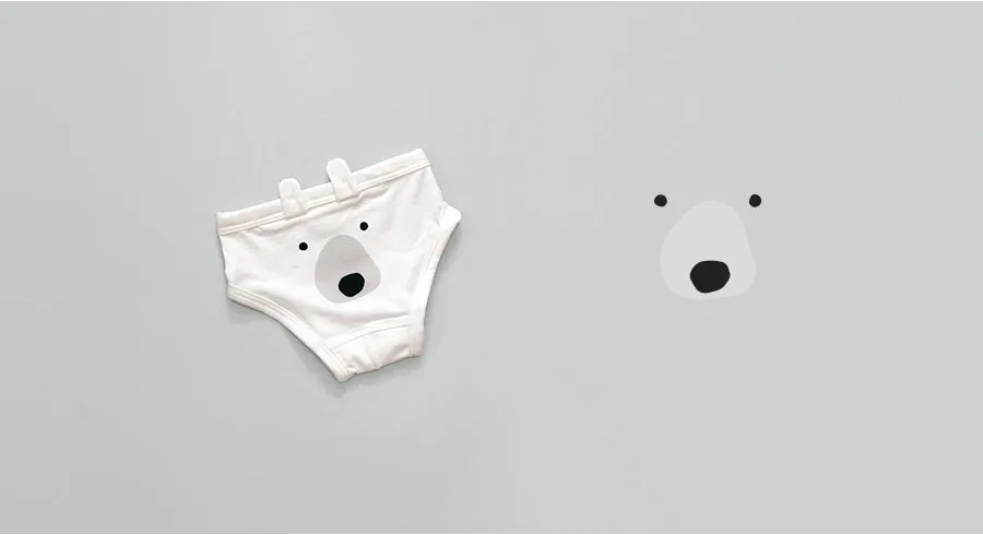 Set of 3 Briefs with Pouch - Fluffy Friends