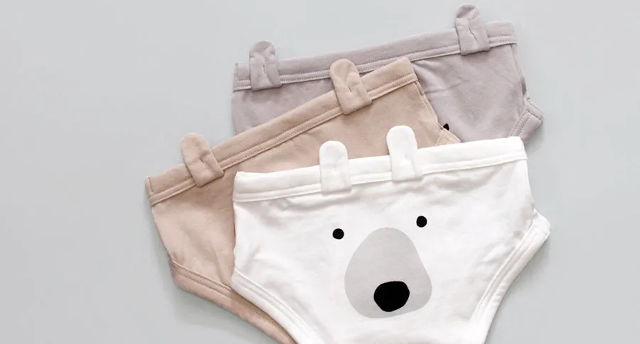 Set of 3 Briefs with Pouch - Fluffy Friends