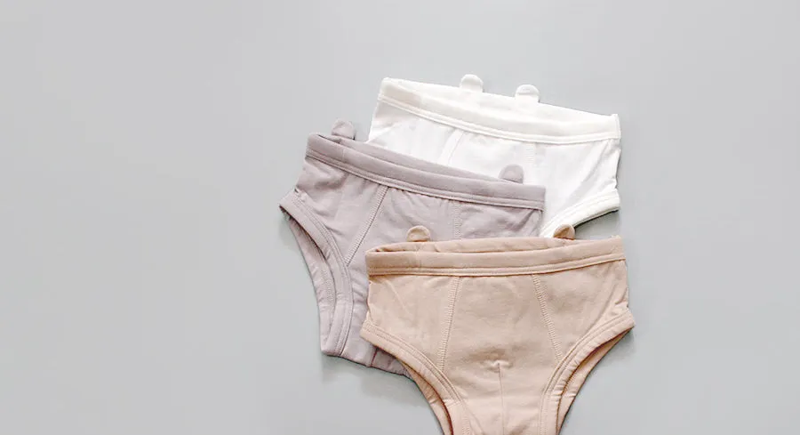 Set of 3 Briefs with Pouch - Fluffy Friends