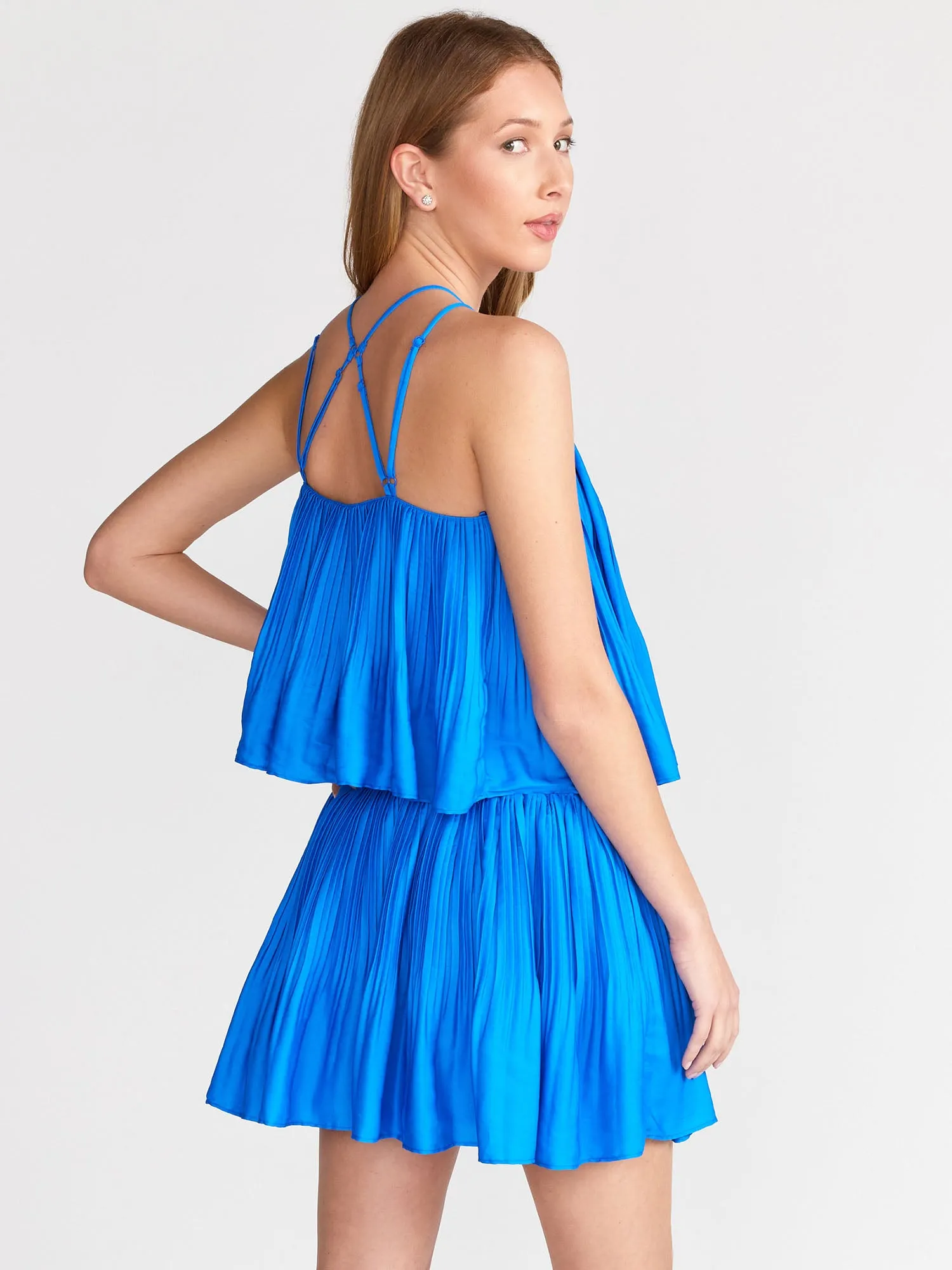 Sleeveless Crushed Pleat Cami Top - Do Be