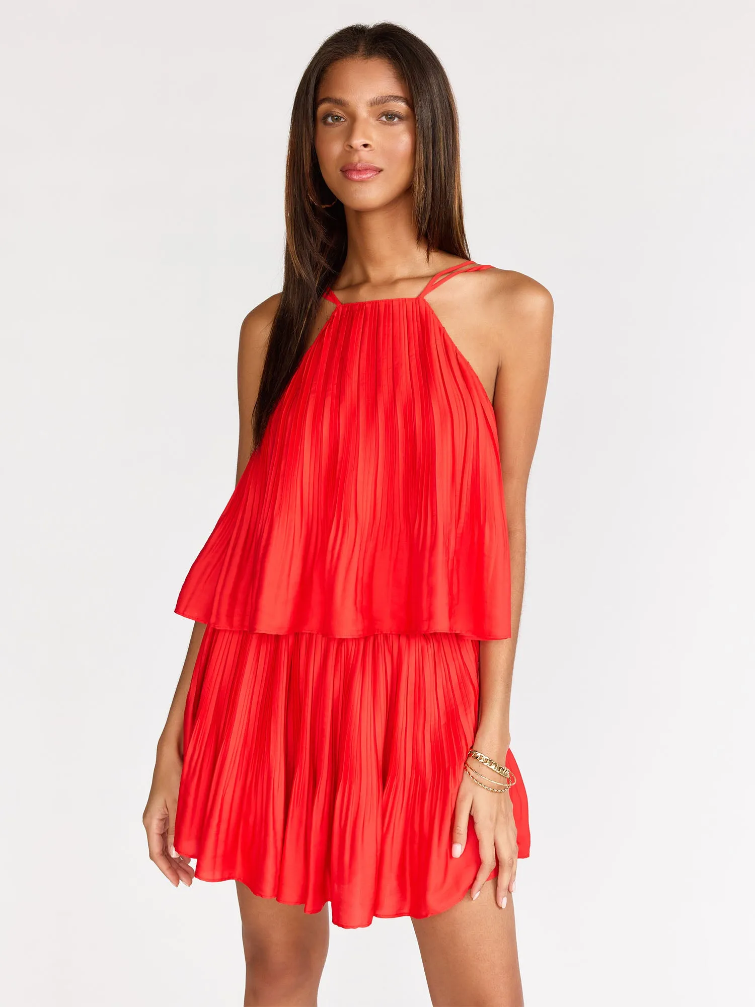 Sleeveless Crushed Pleat Cami Top - Do Be