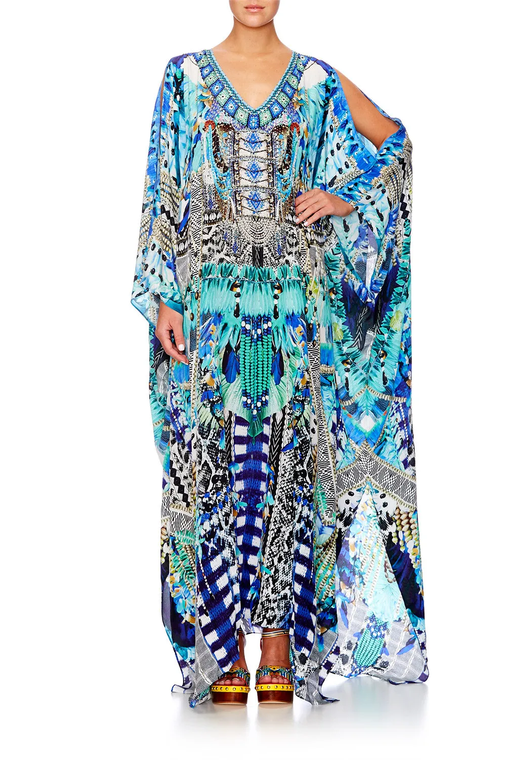 SLIT FRONT &amp; SLEEVE KAFTAN LEAVE ME WILD