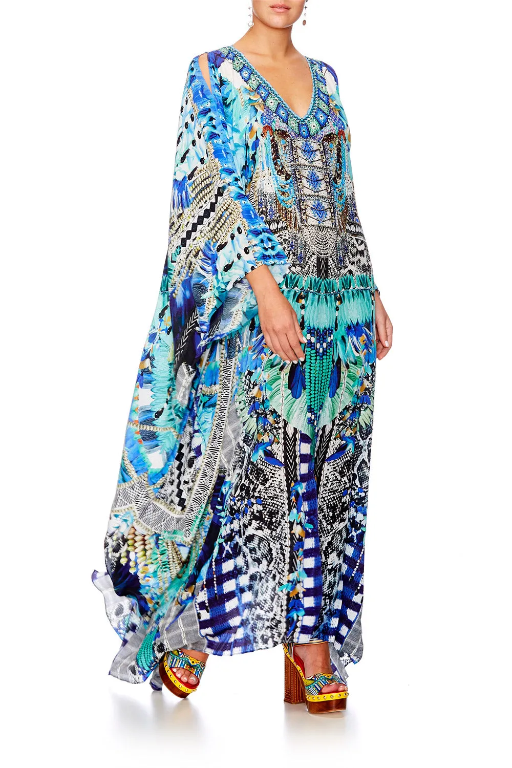 SLIT FRONT &amp; SLEEVE KAFTAN LEAVE ME WILD