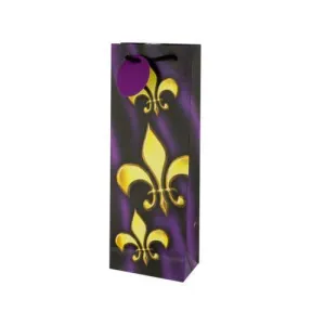 Small Collins Fleur de Lis Bottle Gift Bag ( Case of 108 )