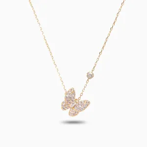 Sparkling Butterfly Necklace