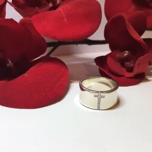 Sparkling Cross Ring - SR771