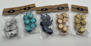 sparkling Dreidel pack of 6 assorted