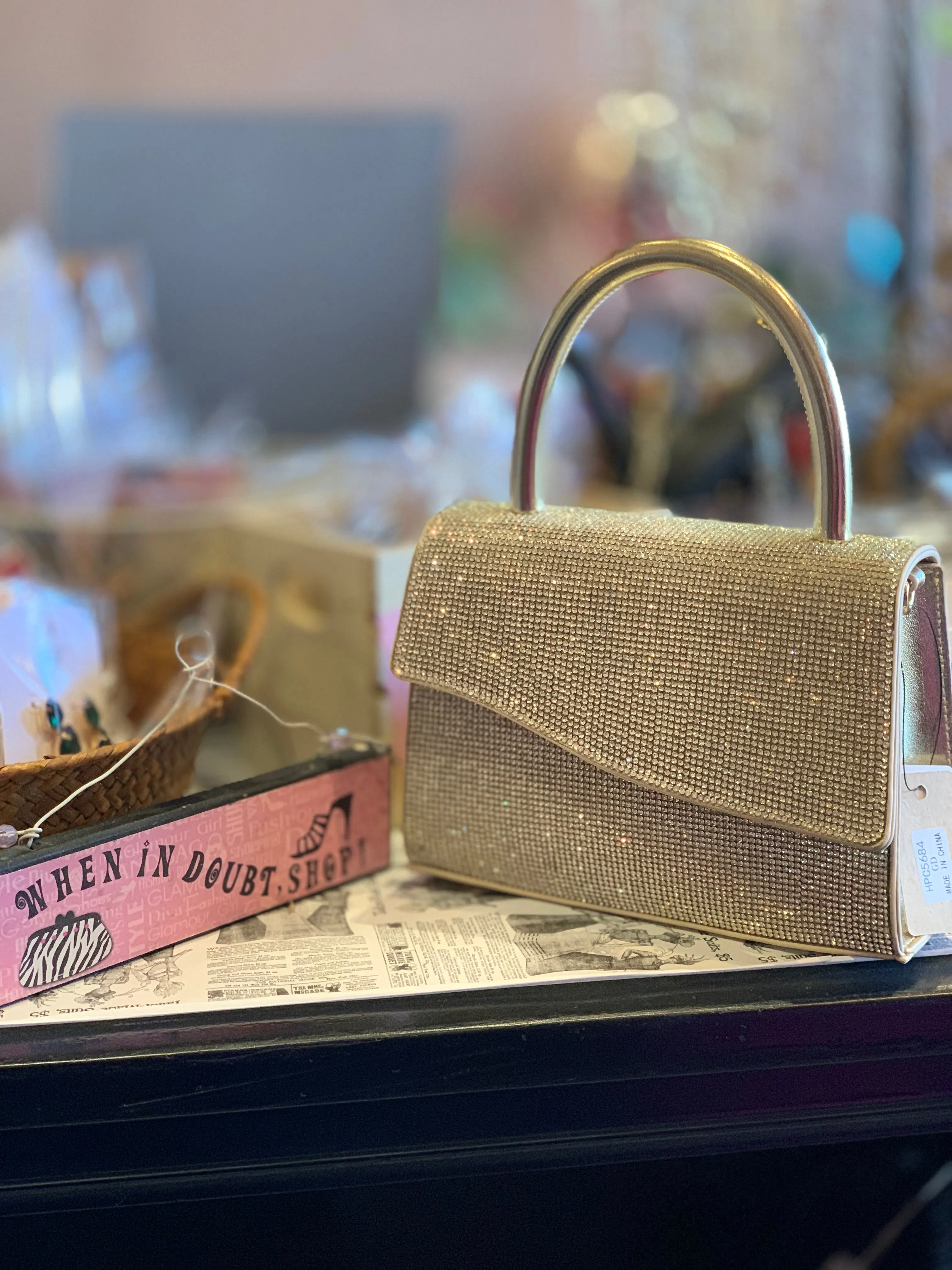 Special Occasion Rhinestone Mini Handbag