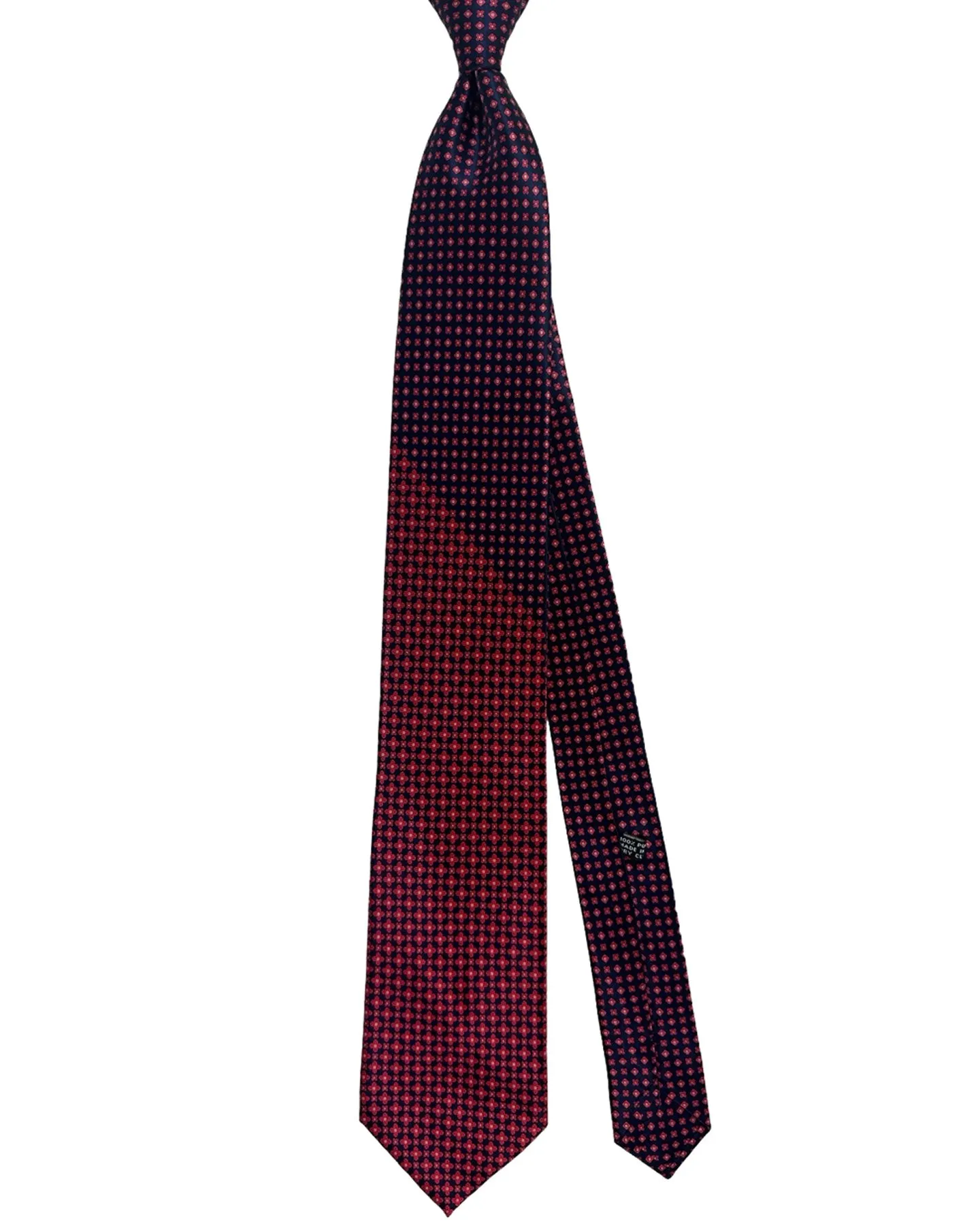 Stefano Ricci Tie Dark Blue Red Geometries