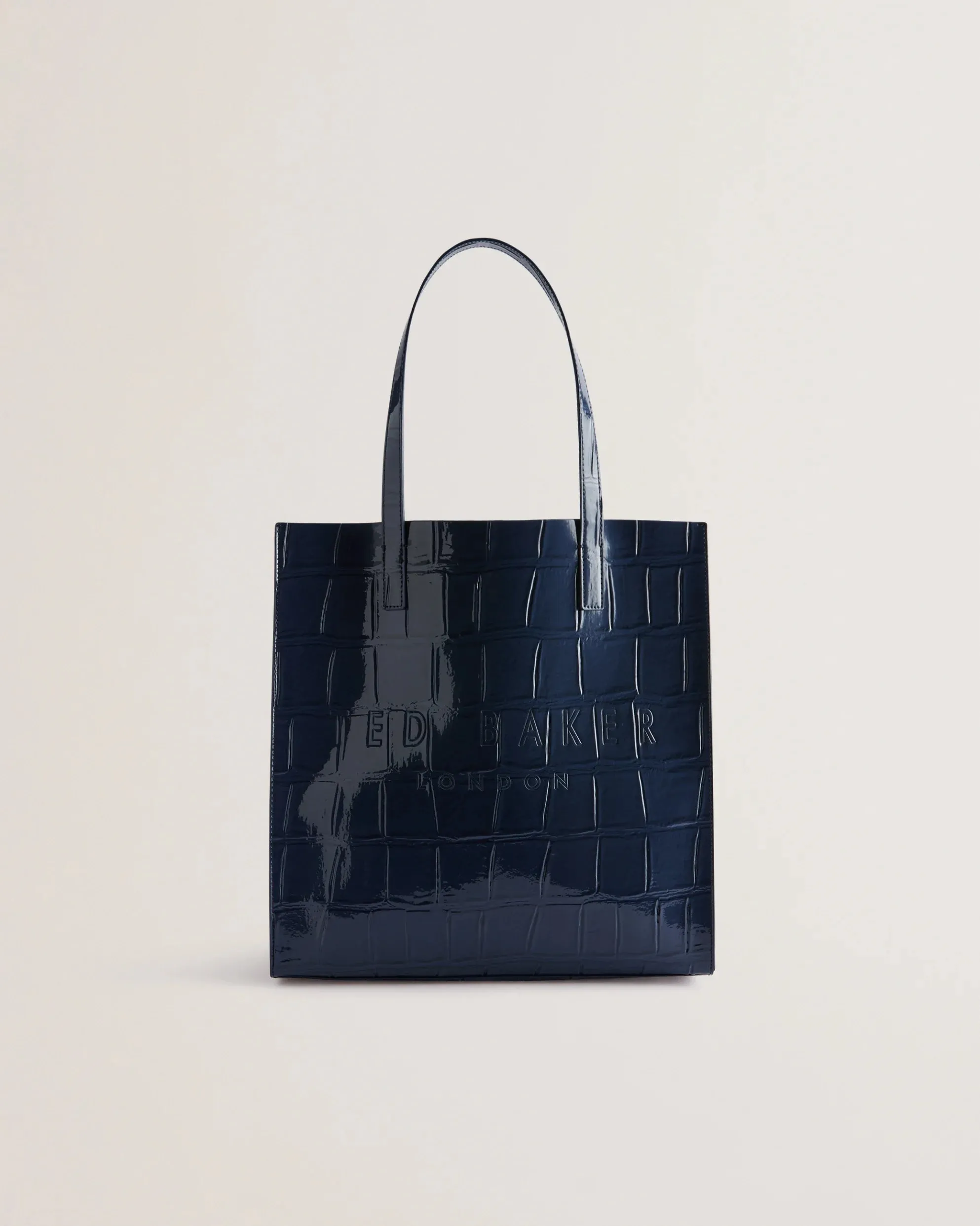 Ted Baker Croccon Croc Detail Large Icon Bag | Dark Blue