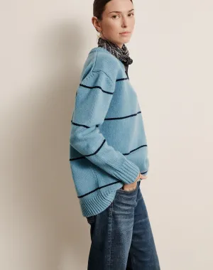 The OVERSIZE - Morning Blue & Navy x Repaired, Renewed