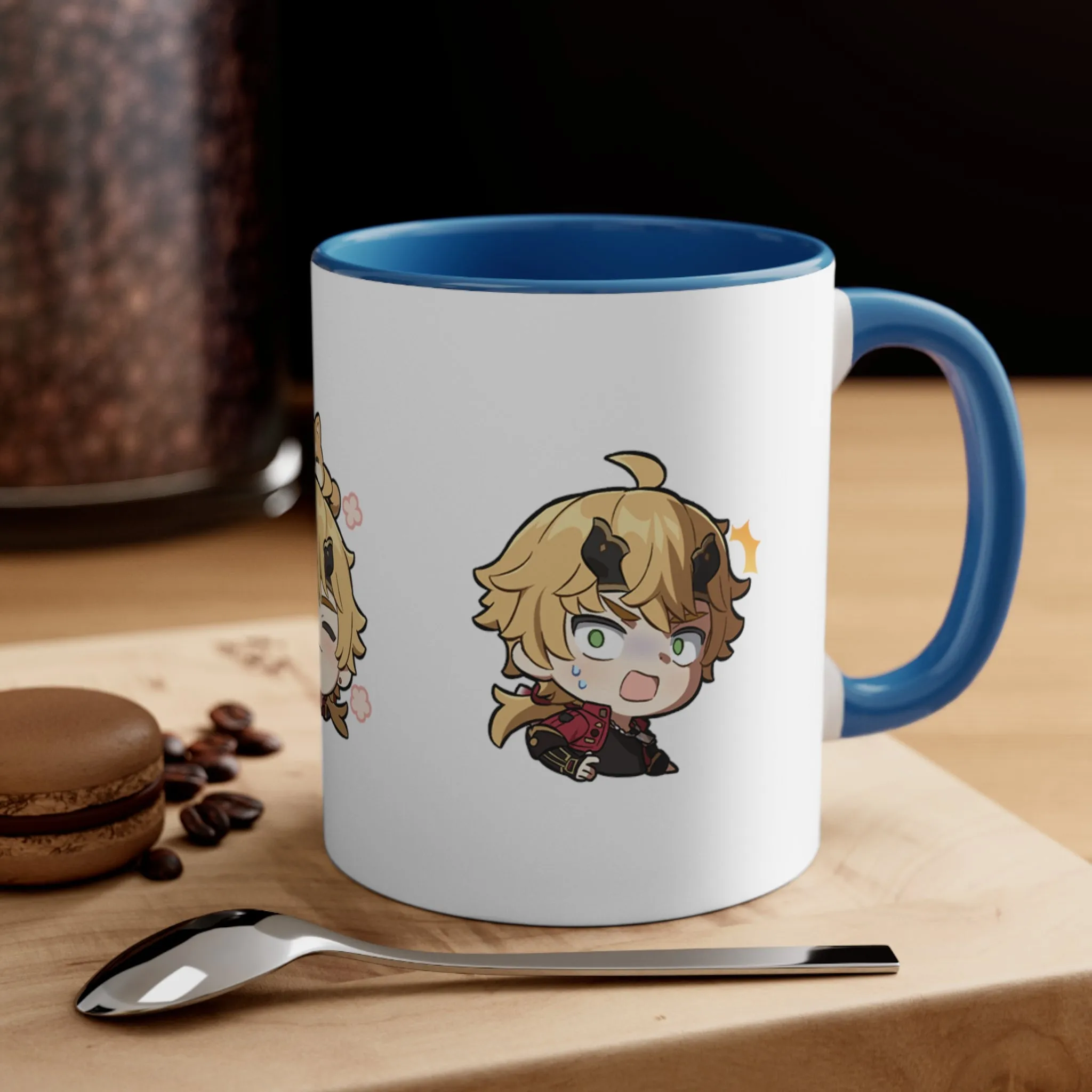 Thoma Genshin Impact Accent Coffee Mug, 11oz Cups Mugs Cup Gift For Gamer Gifts Game Anime Fanart Fan Birthday Valentine's Christmas