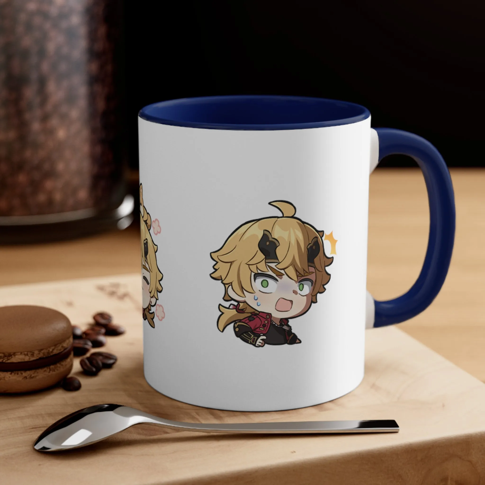 Thoma Genshin Impact Accent Coffee Mug, 11oz Cups Mugs Cup Gift For Gamer Gifts Game Anime Fanart Fan Birthday Valentine's Christmas