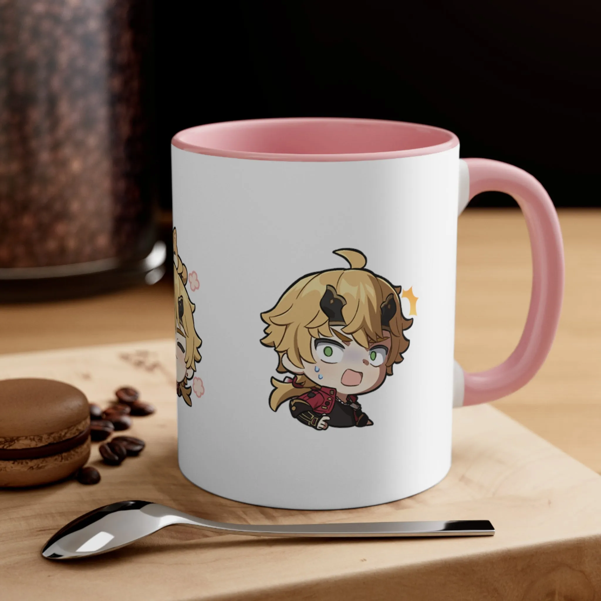 Thoma Genshin Impact Accent Coffee Mug, 11oz Cups Mugs Cup Gift For Gamer Gifts Game Anime Fanart Fan Birthday Valentine's Christmas