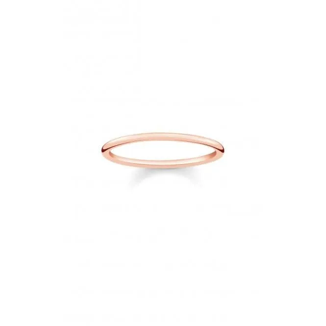 Thomas Sabo Rose Gold Band Ring TR2123-415-12