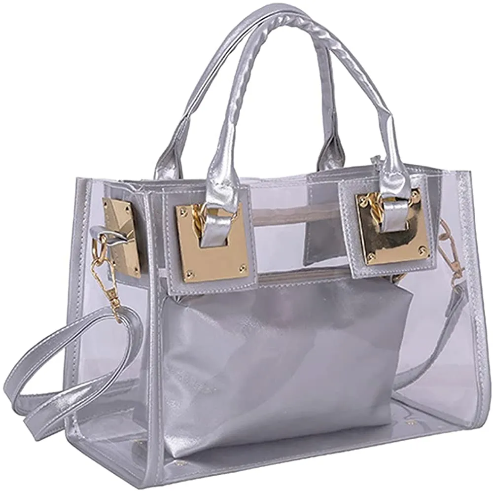 Transparent Jelly Tote Beach Crossbody Transparent Handbag