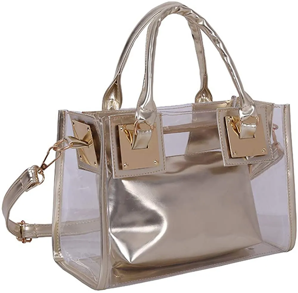 Transparent Jelly Tote Beach Crossbody Transparent Handbag