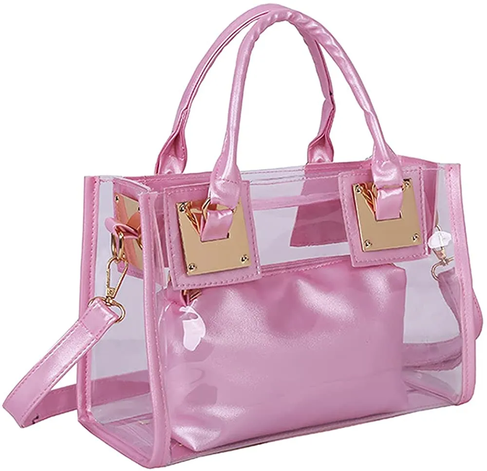 Transparent Jelly Tote Beach Crossbody Transparent Handbag