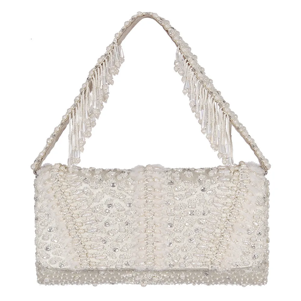VEIRA WALLET PRISTINE IVORY WITH HANDLE