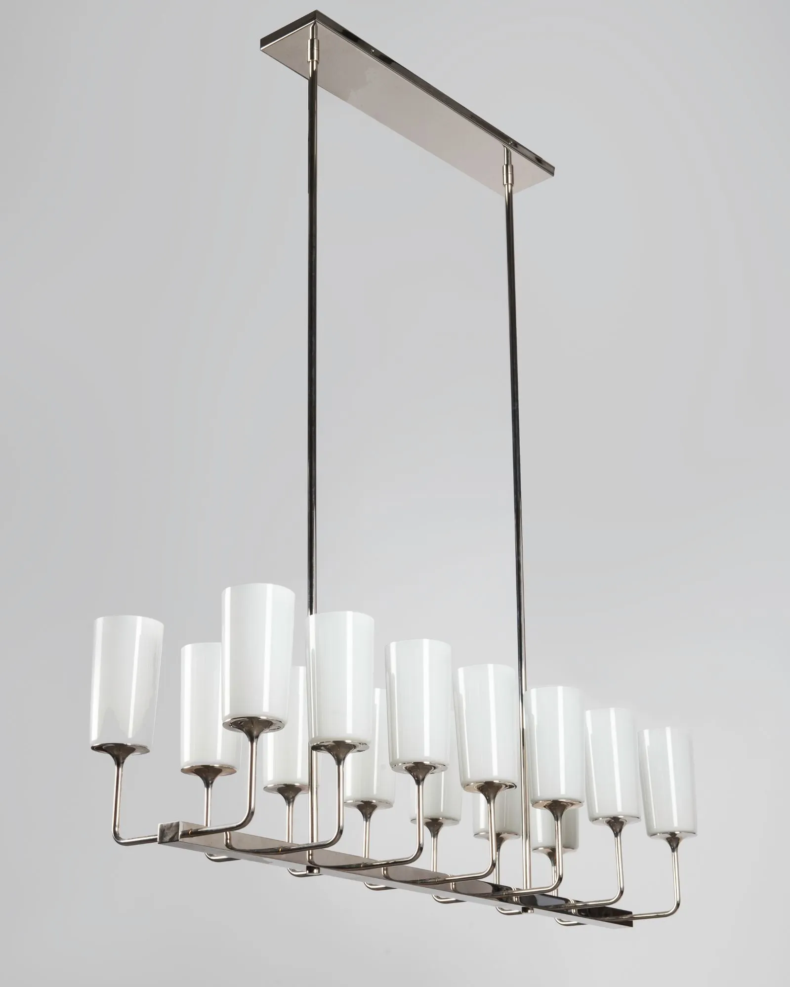 Veronique Linear 14 Chandelier with Glass Shades