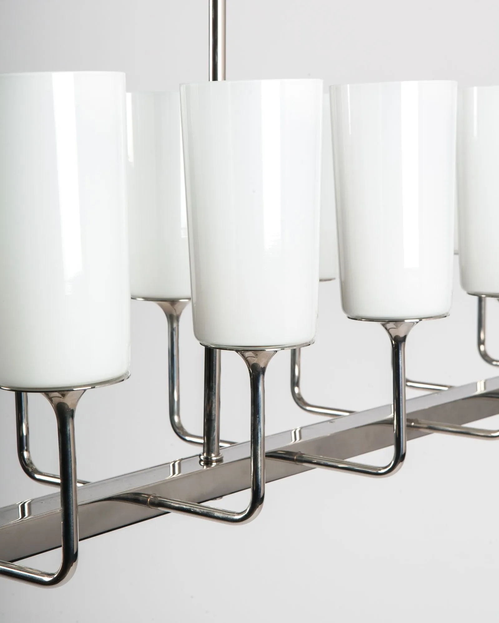 Veronique Linear 14 Chandelier with Glass Shades