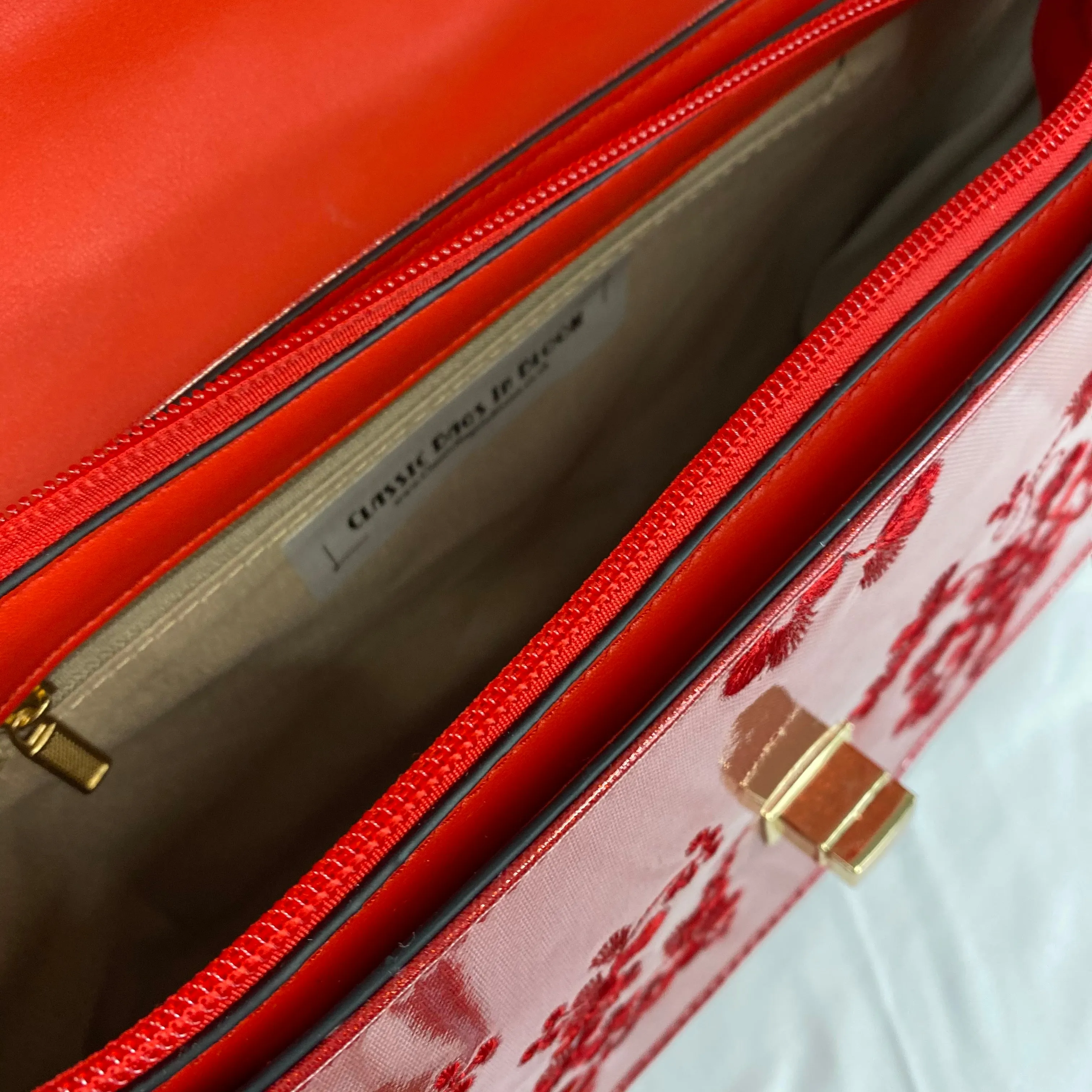 Vintage Inspired Elegant Evie Handbag In Poppy Red