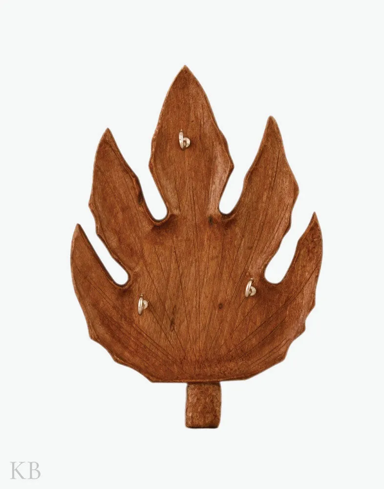 Walnut Wood Small Chinar Key Hanger