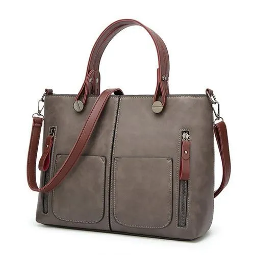 Women Causal Shoulder Leather Handbag All-Purpose Use