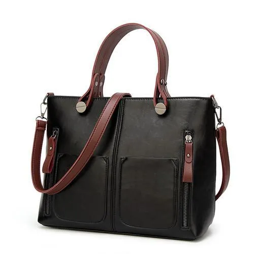 Women Causal Shoulder Leather Handbag All-Purpose Use