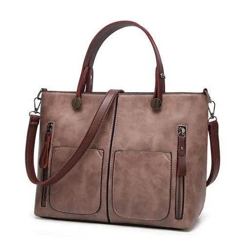 Women Causal Shoulder Leather Handbag All-Purpose Use