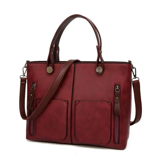 Women Causal Shoulder Leather Handbag All-Purpose Use