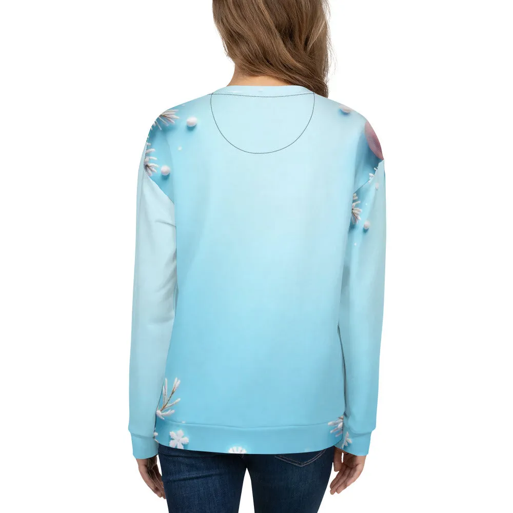 Women's Christmas Snowman Long Sleeve T-Shirt | Festive Holiday Sweatshirt Top