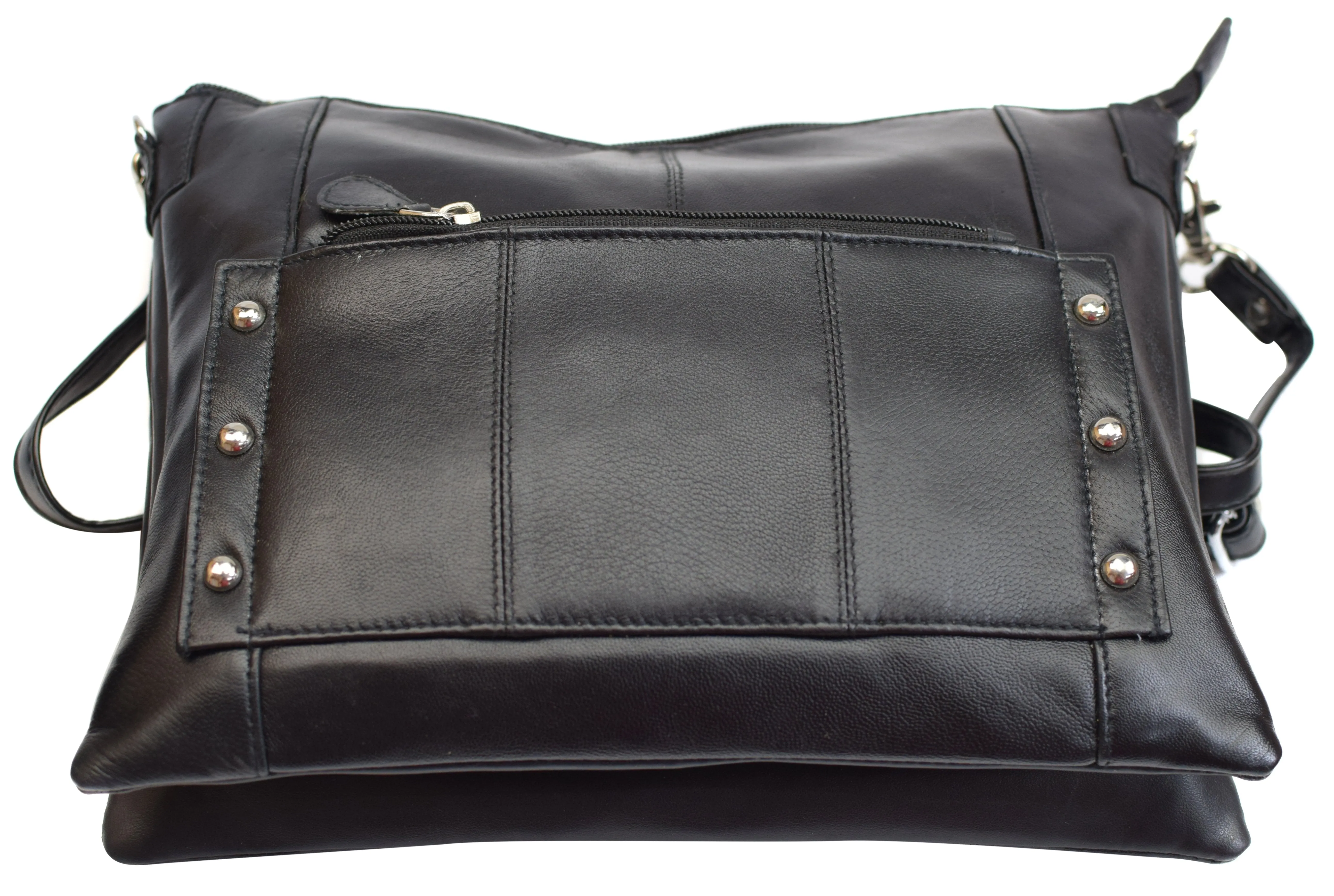 Women's Genuine Leather Stylish Evening Shoulder Purse Bag W/Adjustable Strap 3550